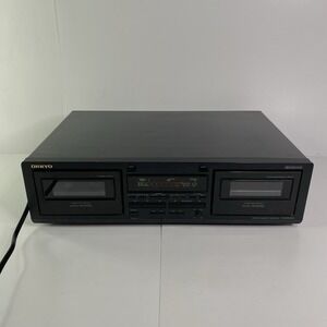 Onkyo Cassette Player Recorder TA-RW244 Dual Double Deck Audio Component Tested